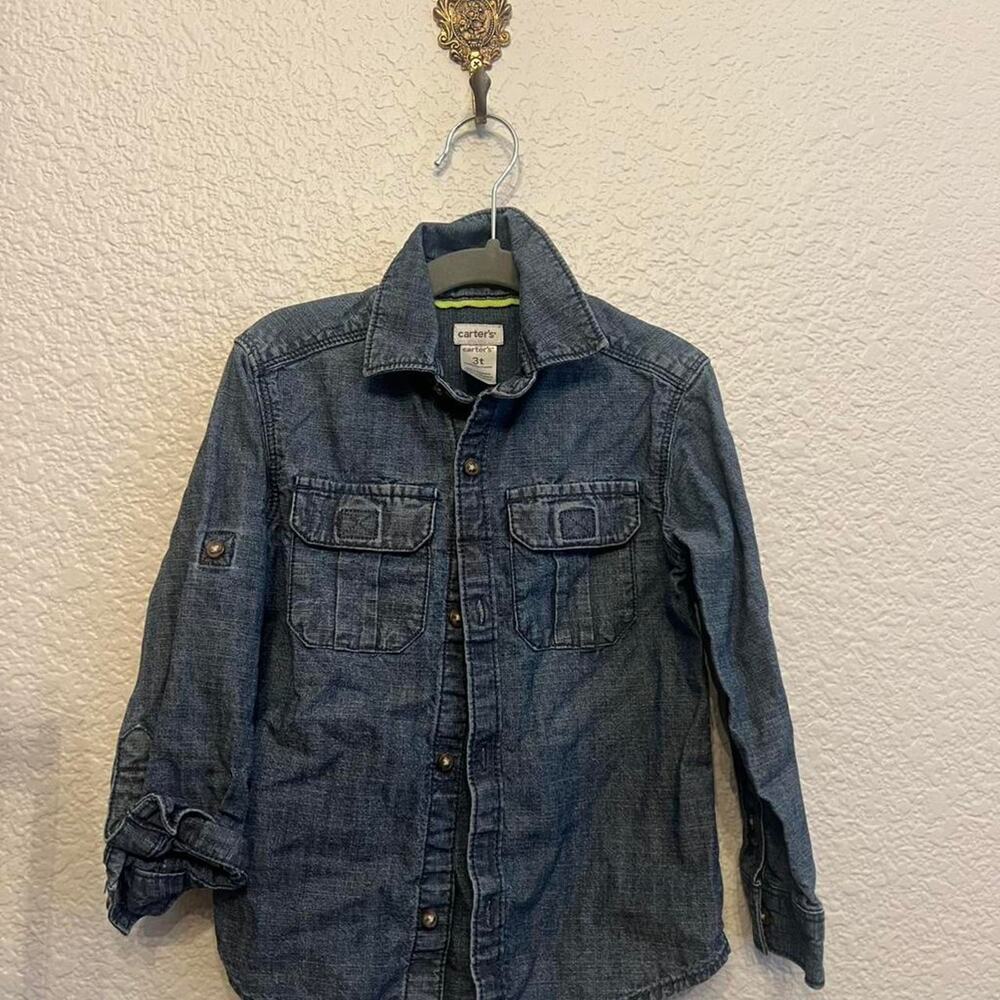 Carter's denim button up shirt